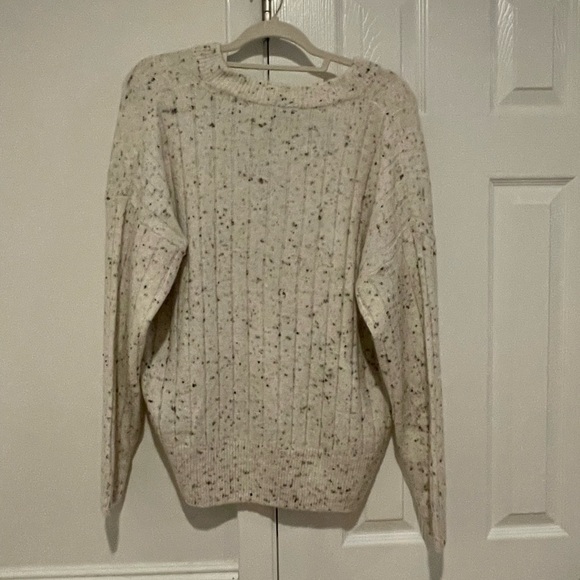 NWT Madewell Donegal Bowden Henley Wool Blend Sweater in Coziest Yarn Cozy Large - Picture 5 of 8